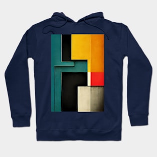 Bauhaus Style Illustration Inspired by Architecture Hoodie